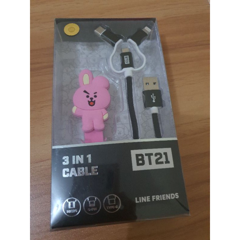 BT21 CABLE 3 IN 1 COOKY
