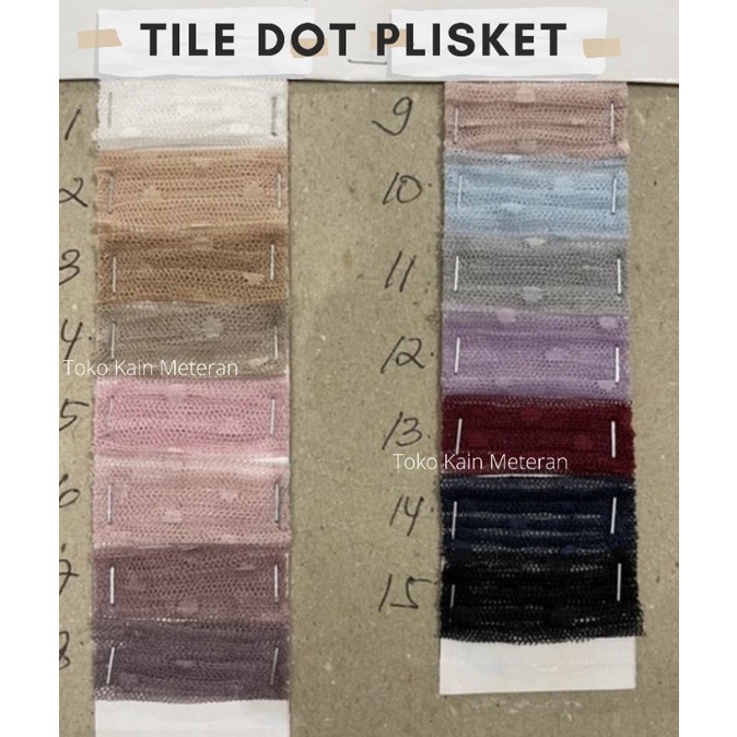 Tile Dot Pleats Plisket