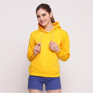 Sweater Hoodie Wanita Kiky Polos XL Ld 105-Kuning