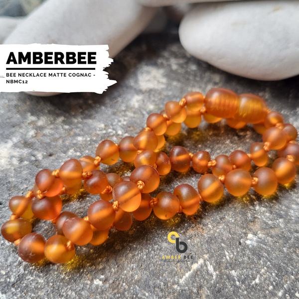 Kalung Amber Anak Bayi Premium Mate Cognac NMC12 By Amber Bee