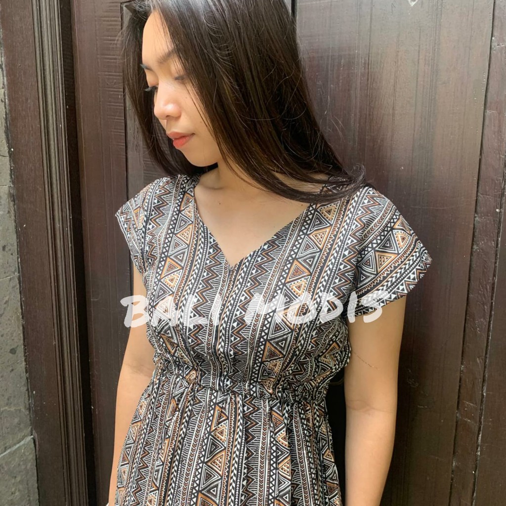 DASTER MANOHARA PENDEK MOTIF BATIK DRESS BALI