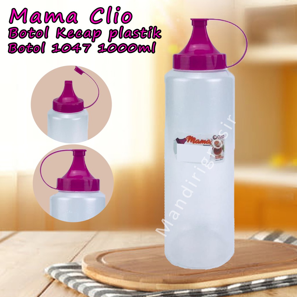 Botol Kecap plastik *Mama Clio * Pink 1047 * 1000ml