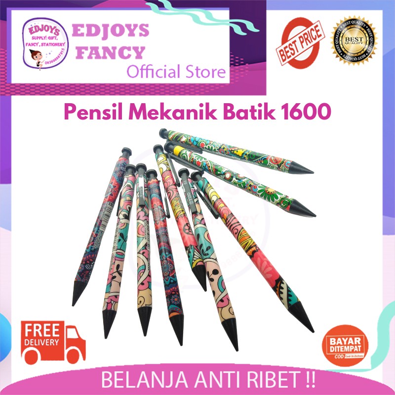 

Pensil mekanik / Mechanical pencil tizo 0.5 batik 1600 isi 12pcs