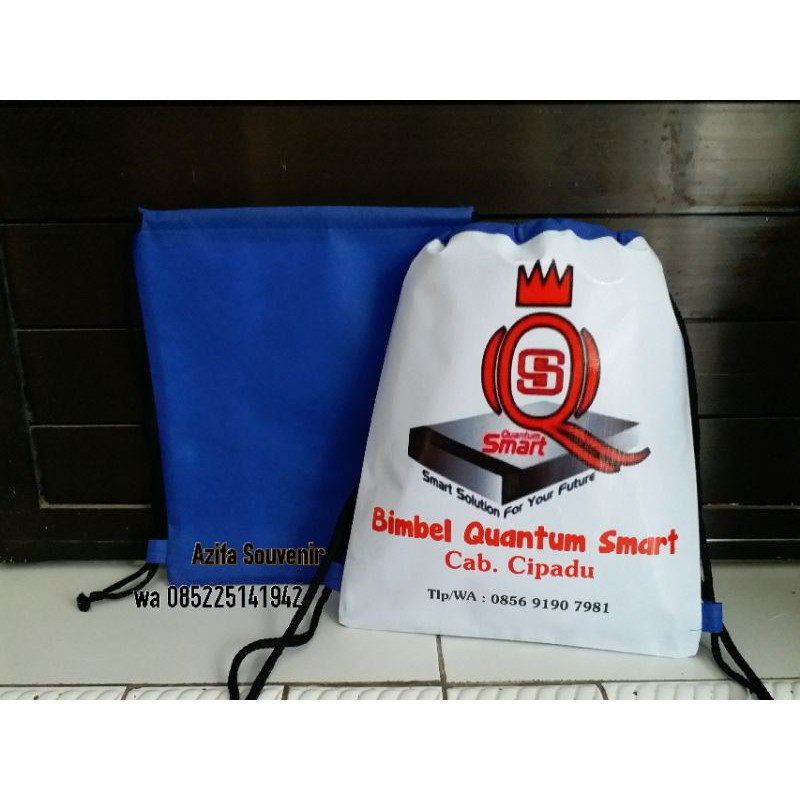 Tas Ultah / Goodie Bag Souvenir Ulang Tahun Anak Murah model Serut  Backpack Custom-6