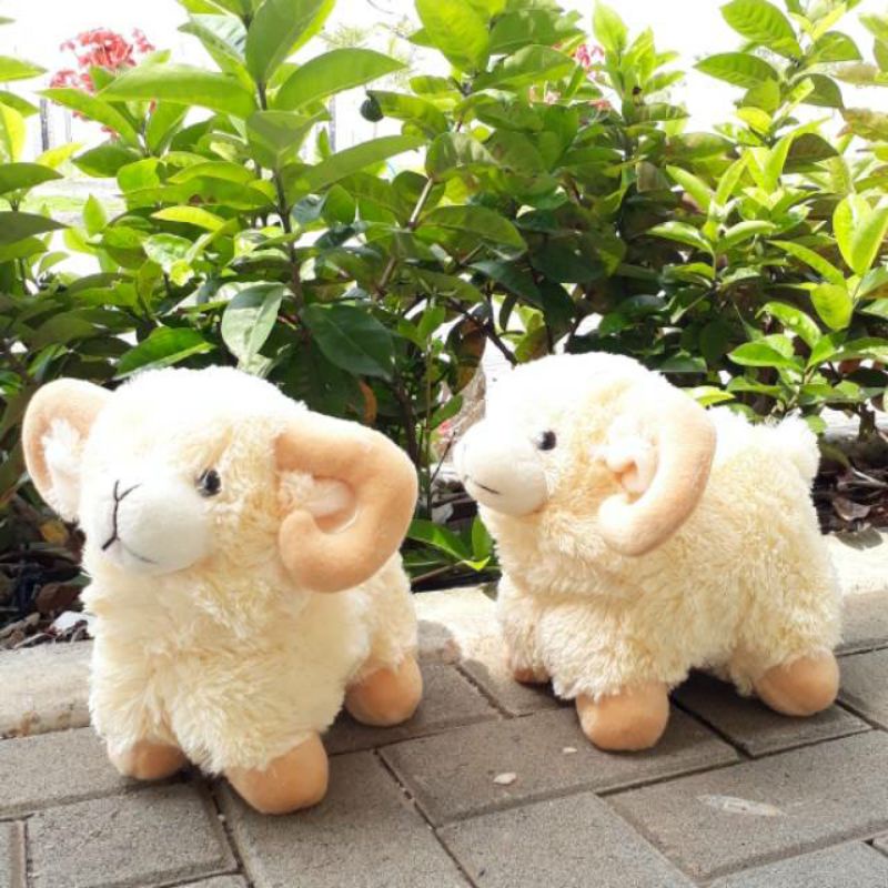 Boneka Domba tanduk 27cm mainan #shopeehaul#murahlebay#racunshopee