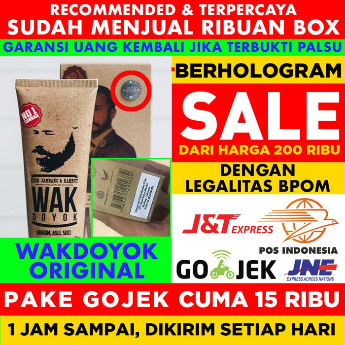 KRIM PENUMBUH RAMBUT DAN JAMBANG KRIM WAK DOYOK ORIGINAL