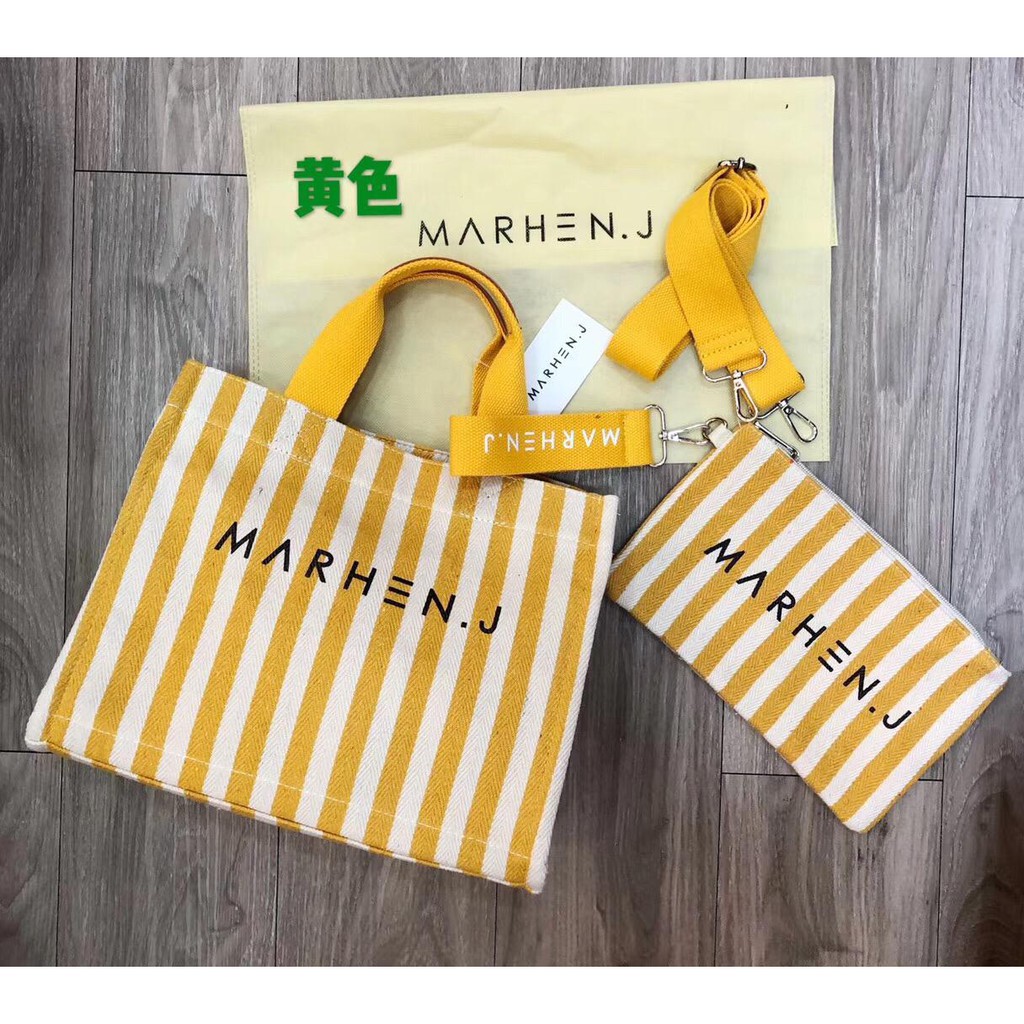 BEST SELLER MARHEN J RICO STRIPE TOTE BAG 2in1 V 169
