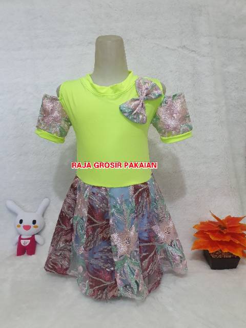 Dress Anak Model Sabrina Usia 1-4 Thn