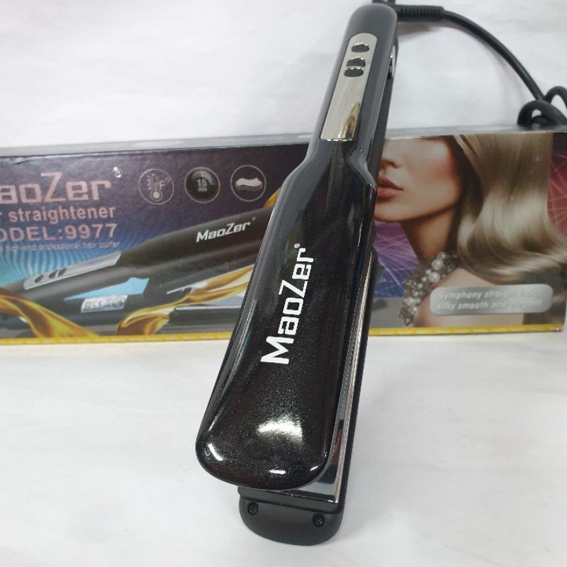 Alat Catokan Rambut Plat Besar Maozer Rebonding Lurus Dan Keriting Curler Rambut Catok 2in1Termurah