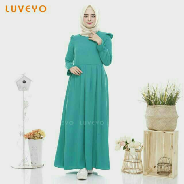 Dress/ gamis polos Lv 20