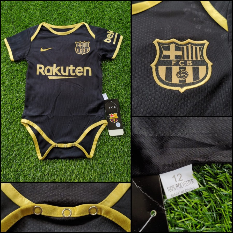 JUMPER BAYI BAJU BOLA BAYI LAKI LAKI BARCELONA AWAY 2021 IMPORT TERBARU KUALITAS JAMINAN TERBAIK