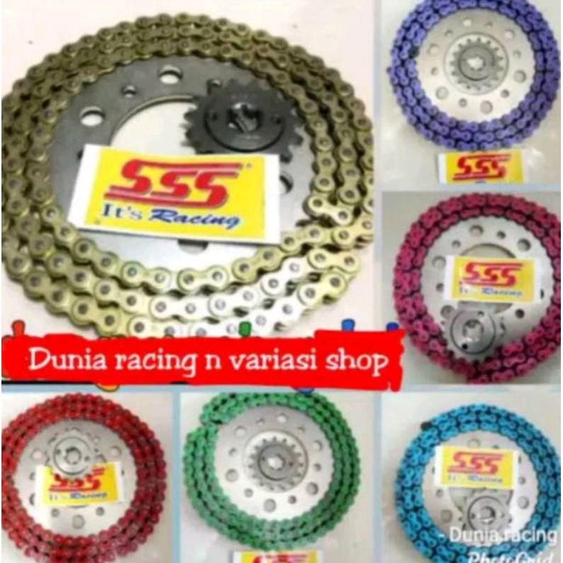 Gear Set SSS Gir set sss 415 Satria Fu  Satria Fu Karbu New GSX Smash Shogun Satria Rante 415 Warna 
