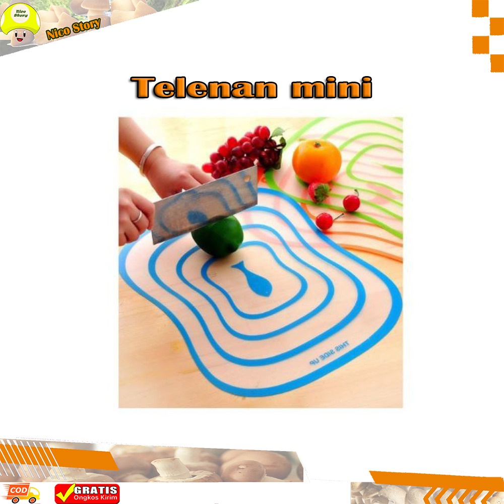 (NCS) Talenan Mini Papan Telenan Flexible Cutting Board Tatakan Potong Buah