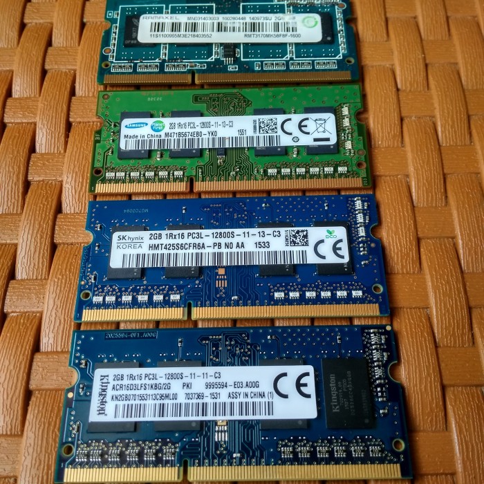 Ram Memory Laptop Sodimm DDR3L PC3L 2gb 12800