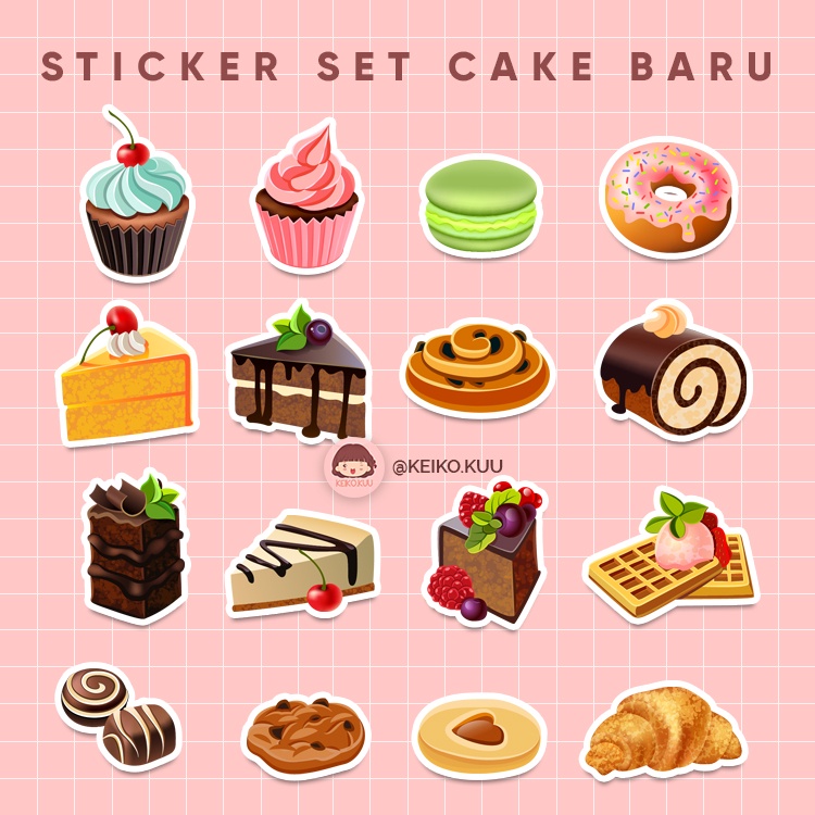 

STICKER SET CAKE BARU MURAH WATERPROOF
