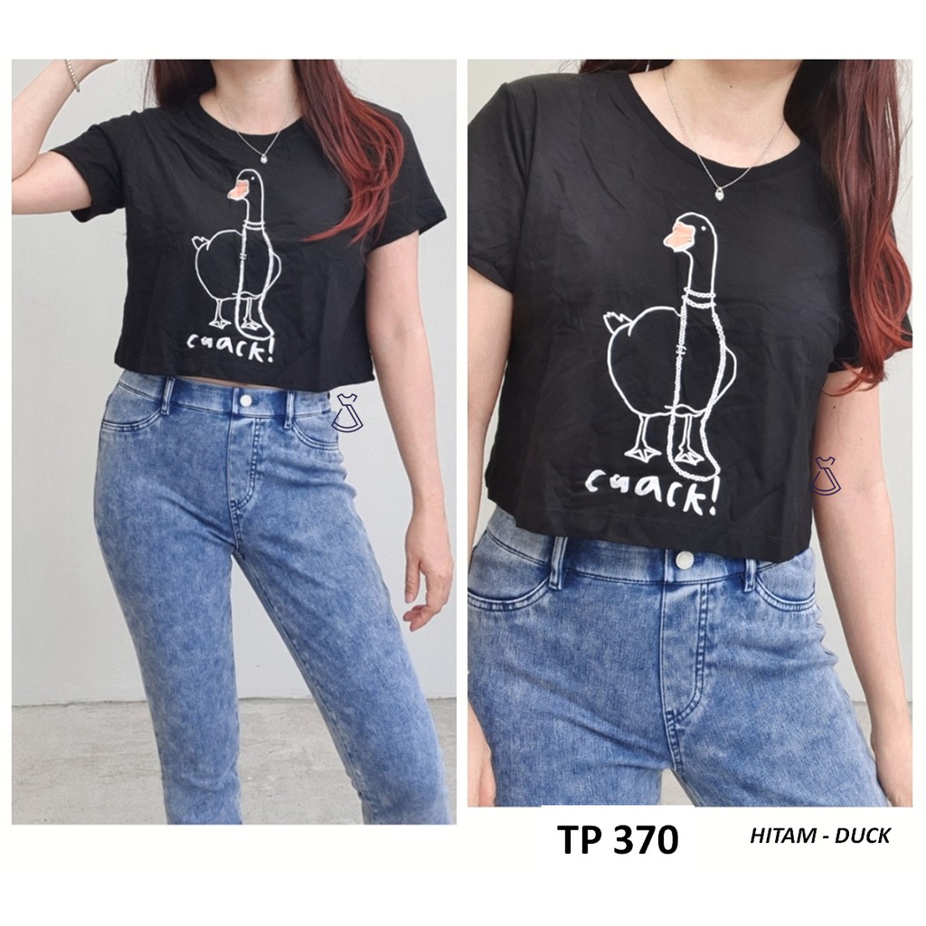 TP370 - BAJU ATASAN WANITA KAOS ADEM IMPORT MURAH