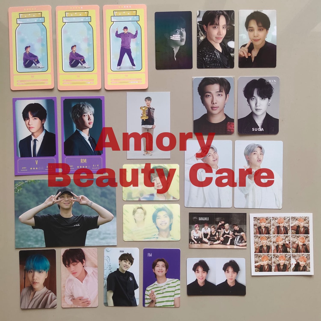 Photocard BTS Official / PC RM Jin Suga Yoongi Jhope Jimin V Taehyung Jungkook / SYS BBC LYS Muster 