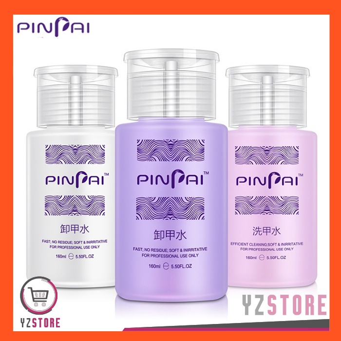 PINPAI Gel Cleanser Nail Polish Remover 160ml Pure Aceton Menghapus Cat Kuku YZ208