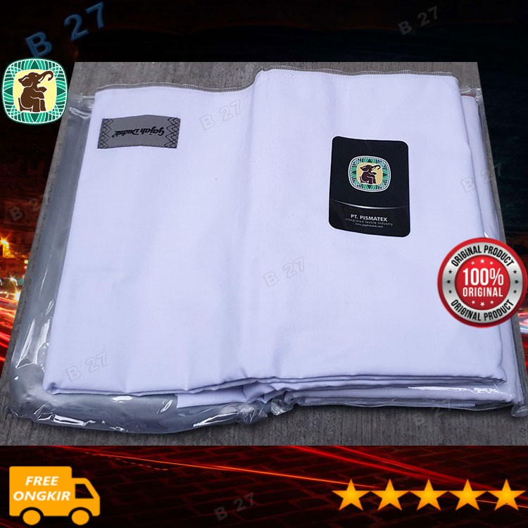 Kain Sarung Tenun G24-14 Gajah Duduk Putih Polos Original Dewasa