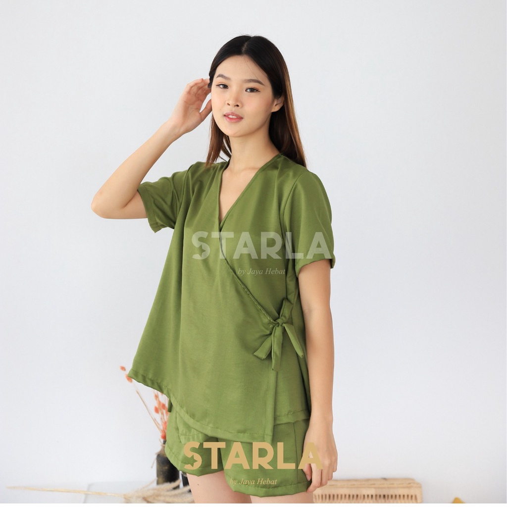 PIYAMA DEWASA MURAH BAJU TIDUR WANITA PAJAMAS SATEN SATIN GROSIR HESTIA STARLA