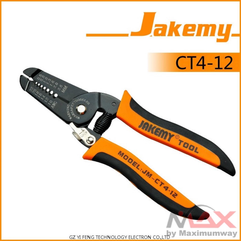 Tang Kabel &amp; Wire Cutter Jakemy Tang Pemotong Kabel Wire Cutter Pliers - JM-CT4-12 Warna Oren