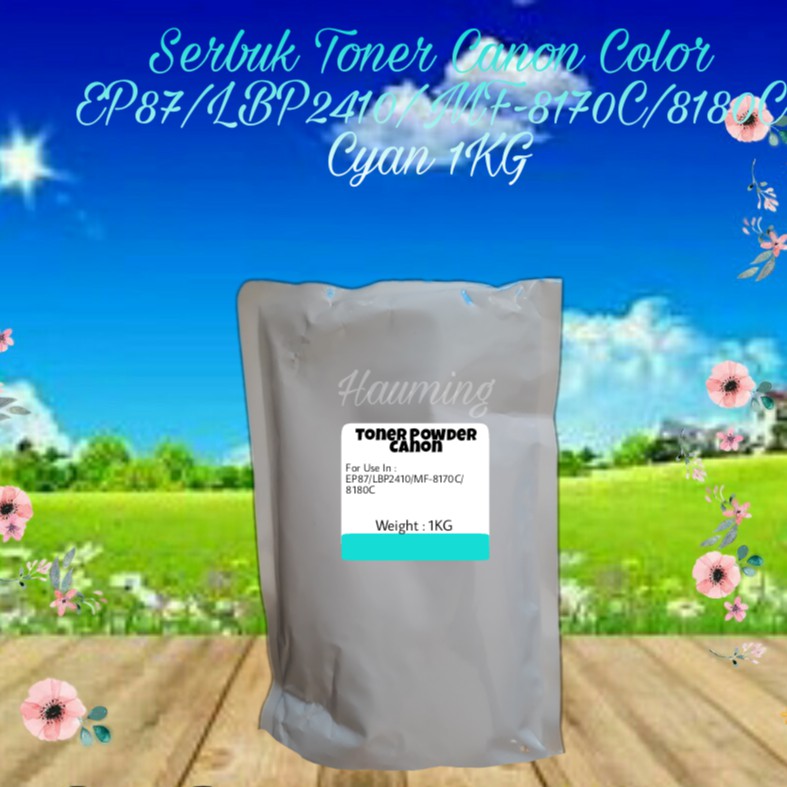 Serbuk Toner Canon EP87 EP 87 LBP2410 LBP 2410 MF8170 MF8180 MF-8170 8180 8170C 8180C Cyan 1kg