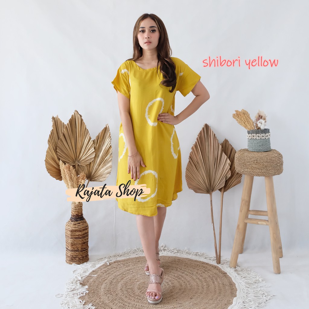 Daster Bali Dress Bali-DST SHIBORI YELLOW