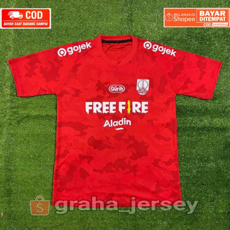 Jersey Persis Solo Home 2021 - 2022 JUARA Liga 2 Merah Doreng Terbaru Lokal