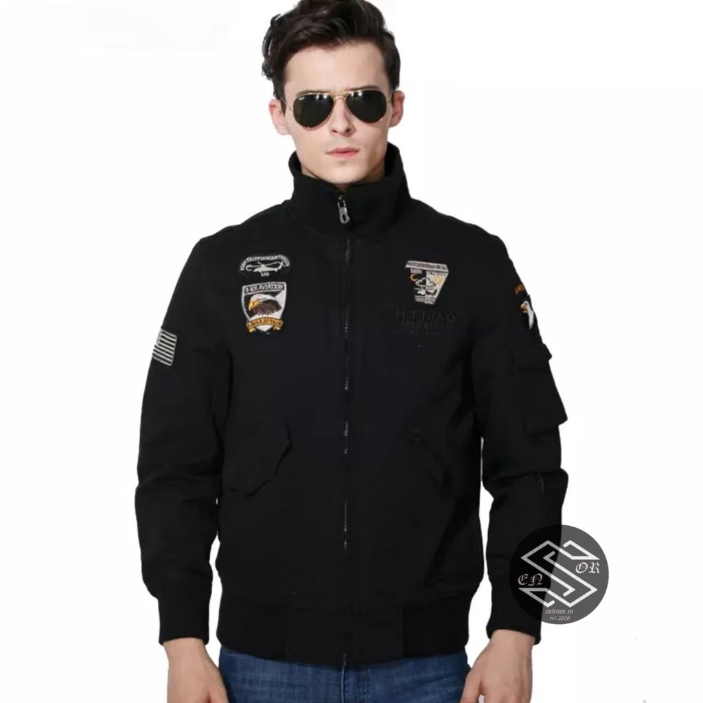 Jaket Bomber Legend Pilot Original Sensor / Jaket kanvas tebal pria / jaket bomber pria distro