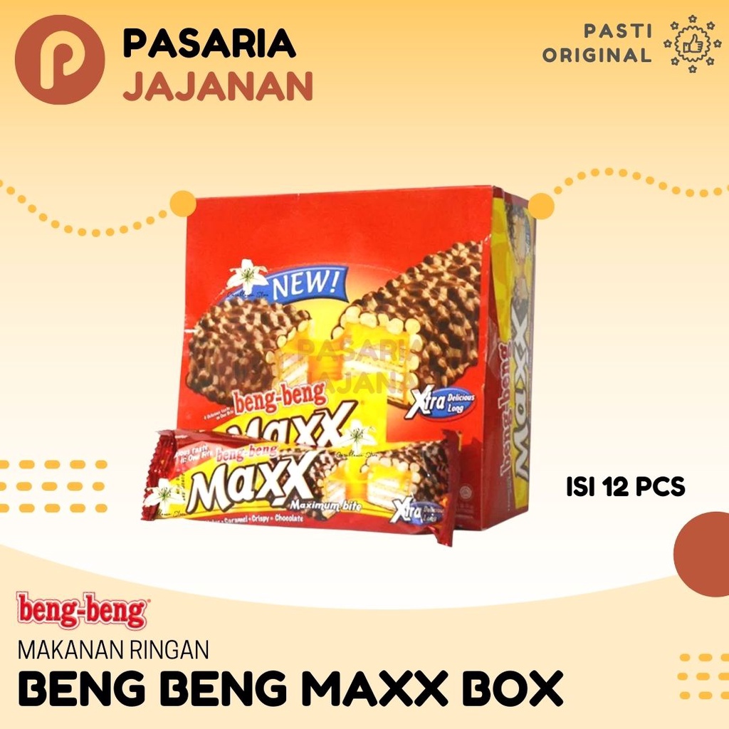 BENG BENG MAX 1 dus Wafer Coklat 12pcs Caramel Crispy Chocolate