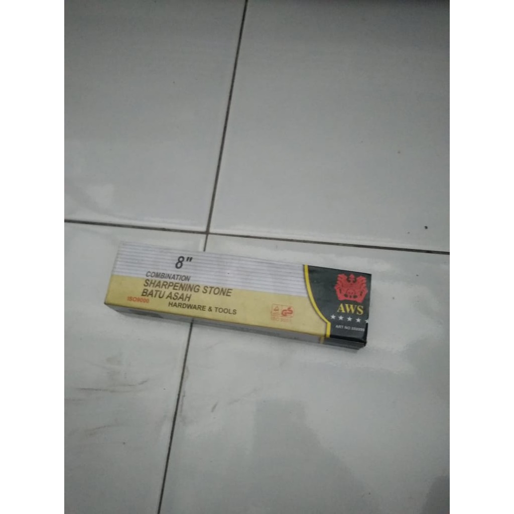 BATU ASAHAN COMBINATION SHARPENING STONE  8 " / ASLI WUNGKAL UNGKAL ALAT ASAH PISAU GOLOK DAN ARIT