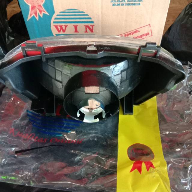 Reflektor plus mika Lampu depan honda supra x 100