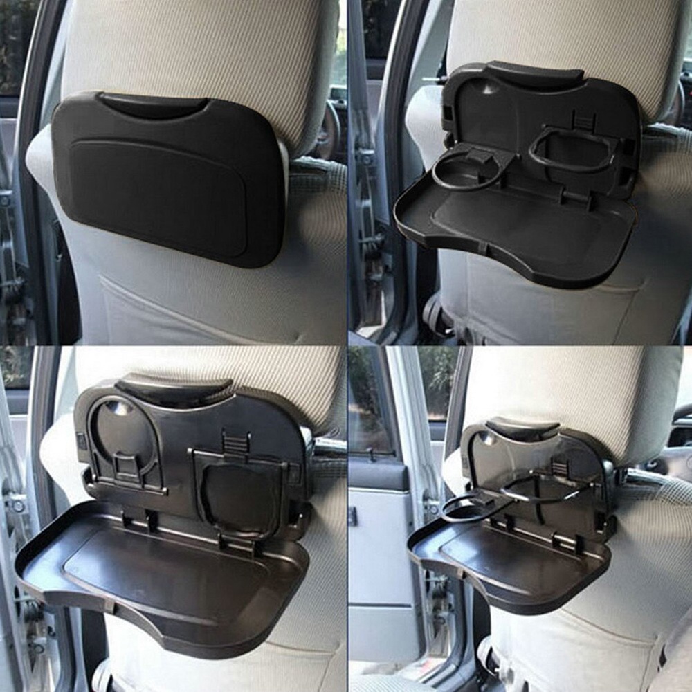 Car Rak Tambahan Mobil Multifunction Foldable Seat Back Meal Table / Meja Lipat, Tempat minum Wadah Belakang mobil kotak penyimpanan