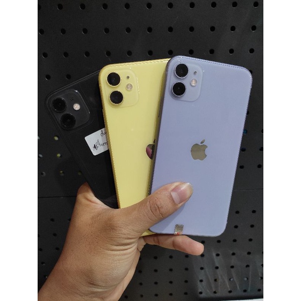 iphone 11 128gb fullset ex inter all fungsi normal, all provider mulus like new