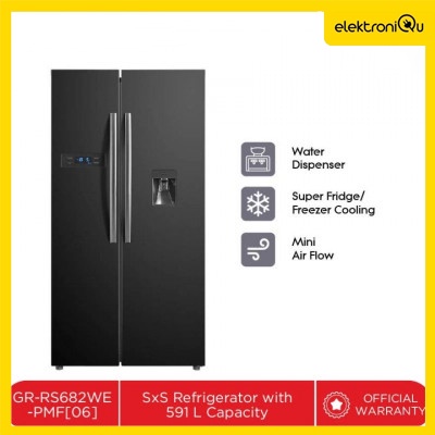 Kulkas Side by Side Toshiba GR RS682 WE