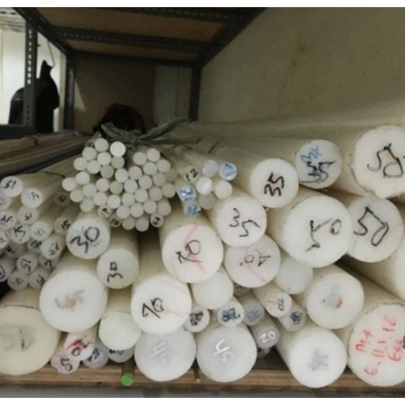 Nylon Pe Rod Batangan Polyethylene diameter 80mm panjang 10cm