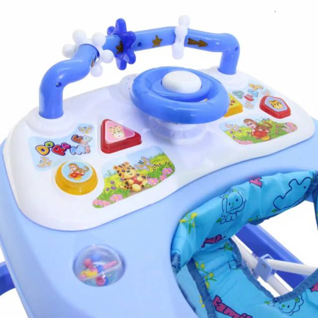 Baby Walker Family 1817 Musik Lampu Mainan Bisa Dilepas 2 in 1 Alat Belajar Jalan &amp; Dorongan Bayi