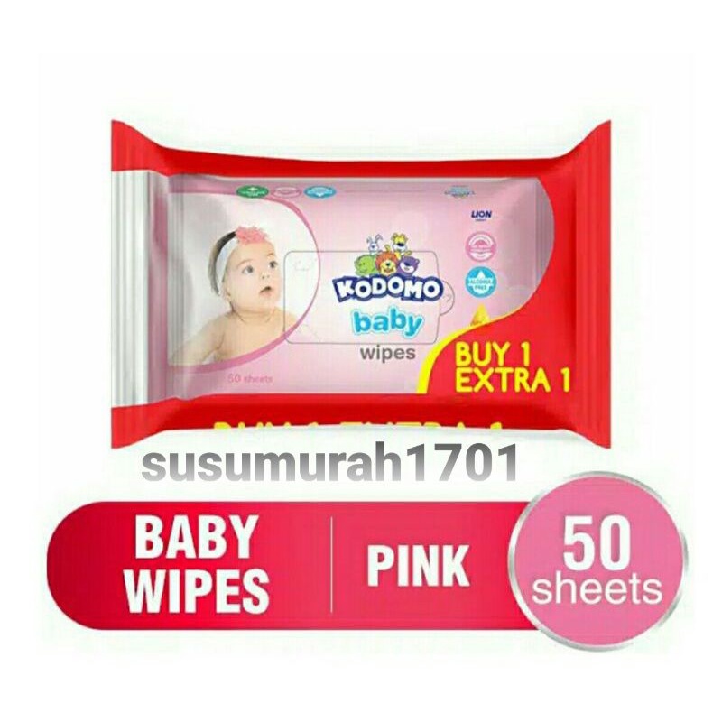 KODOMO Tisue Basah Buy 1 Extra 1 (50+50)