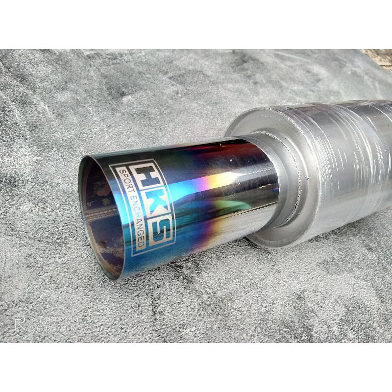 BLUE HKS RACING CAR Muffler Knalpot Hks Kering Knalpot hks Murah Knalpot mobil racing