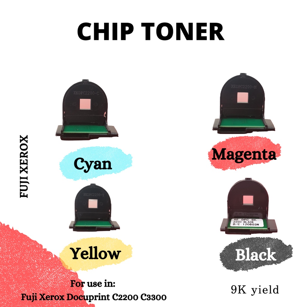 Chip Toner Fuji Xerox Docuprint C2200/C3300