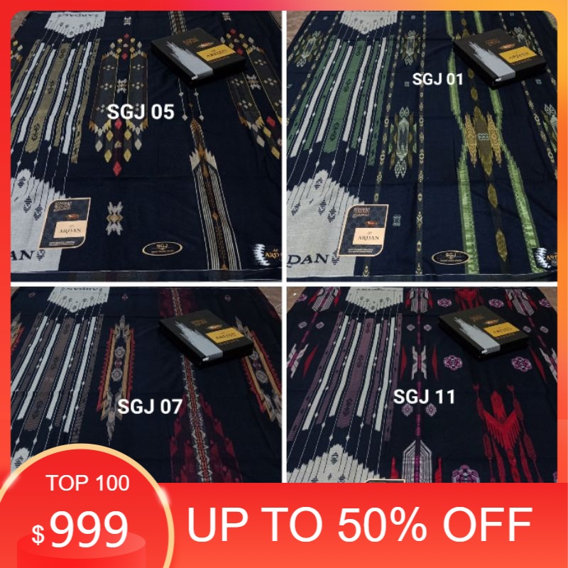 SARUNG ARDAN SGJ GOLD HITAM