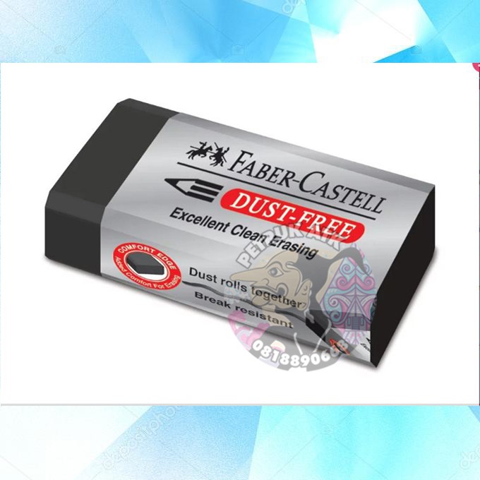 

[PCS] PENGHAPUS FABER CASTELL BESAR DUST FREE 187171 HITAM*