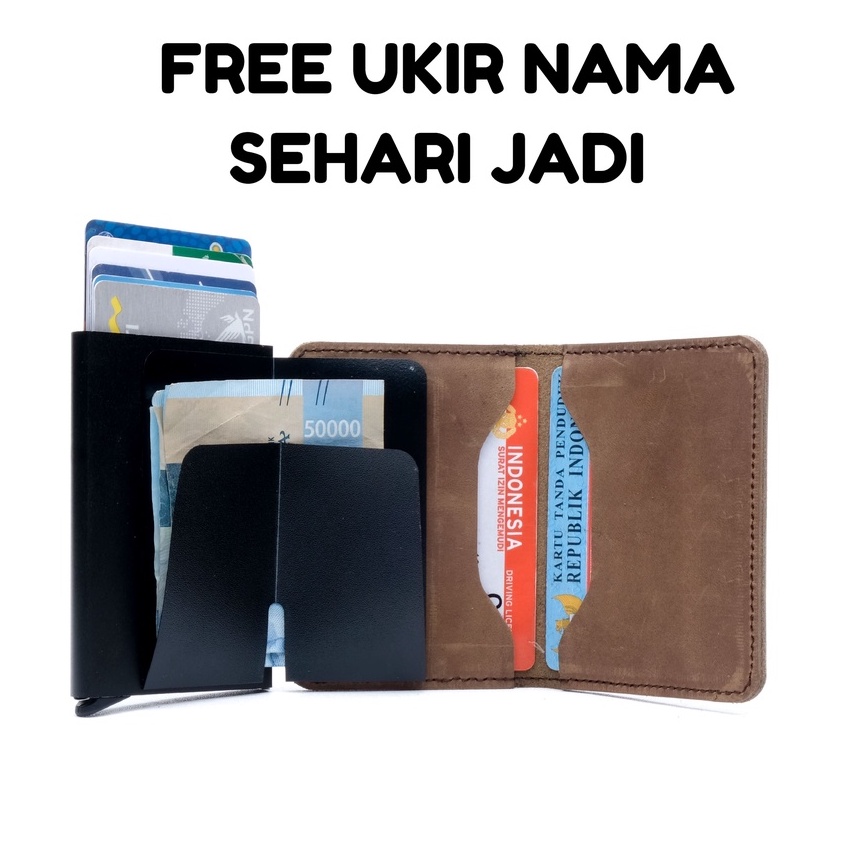 Dompet Pintar CardHolder Tempat Kartu Atm RFID