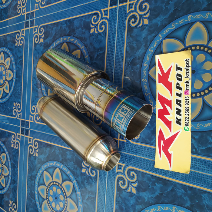 Knalpot Racing HKS + Resonator Stenlist Las Cacing Argon