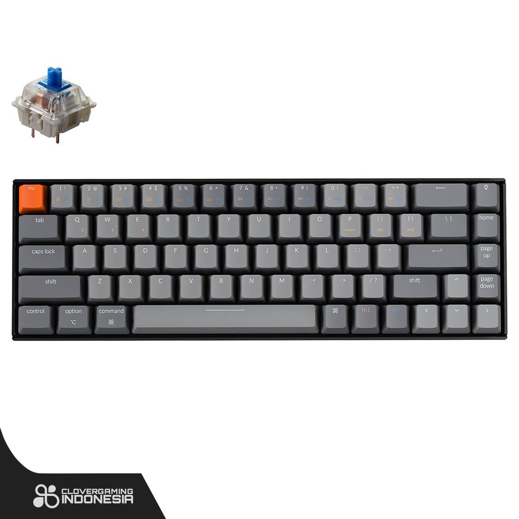 Keychron K6 RGB Aluminium HOTSWAP - Wireless Mechanical Keyboard