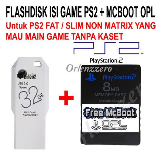 [READY] Flashdisk FULL GAME PS2 + MCBOOT OPL 30GB