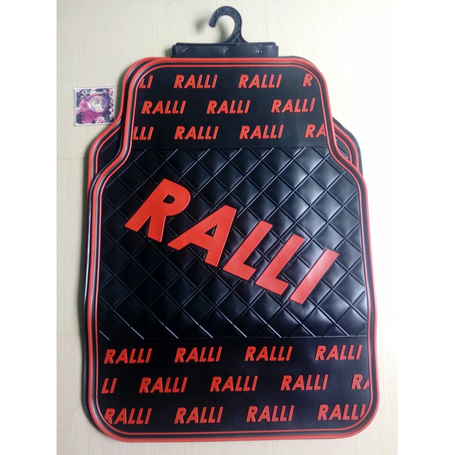 Termurah Karpet Mobil Racing Ralliart Warna Hitam