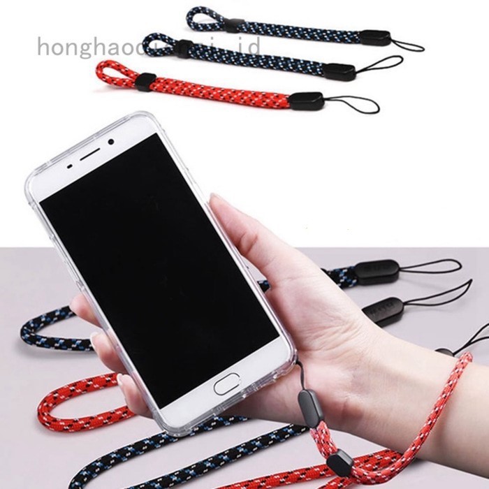 HANDPHONE STRAP TALI GANTUNGAN HP ADJUSTABLE BRAIDED NYLON LANYARD