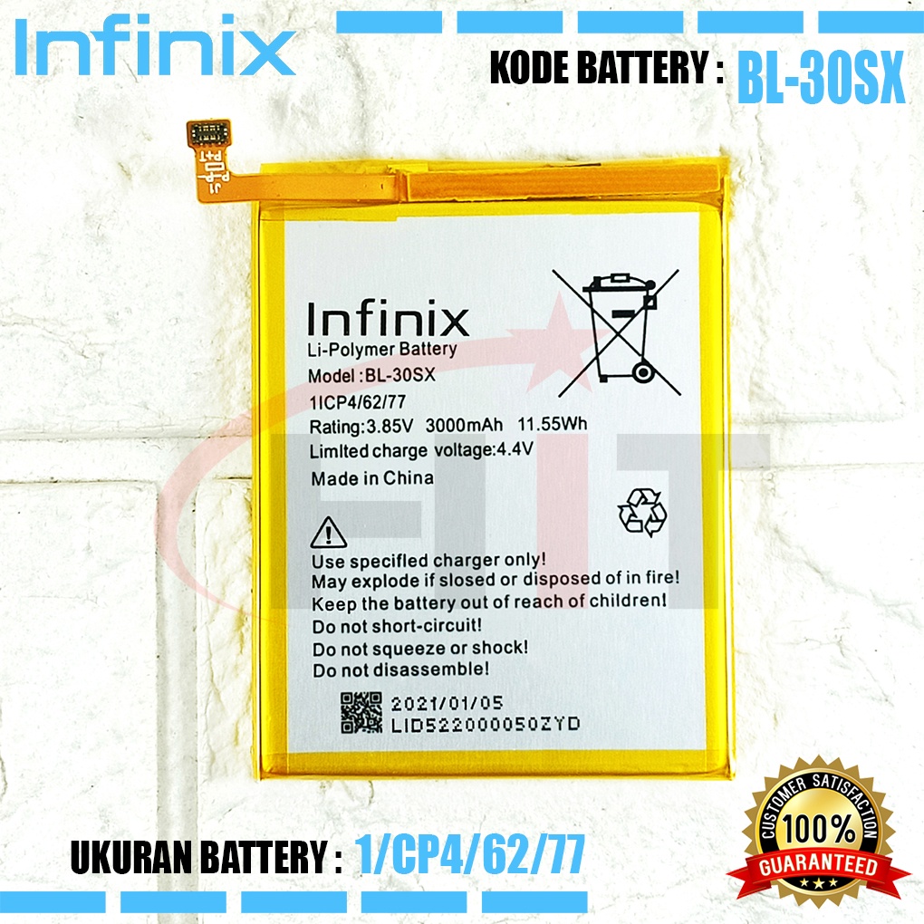 Baterai Battery Ori INFINIX S2 / S2 PRO X522 BL-30SX BL30SX