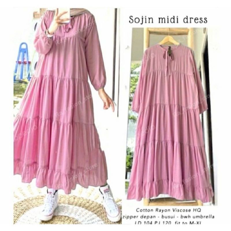 SOJIN MIDI DRESS SAFINA MIDI DRESS - CEMPAKA DRESS - MIDI DRESS